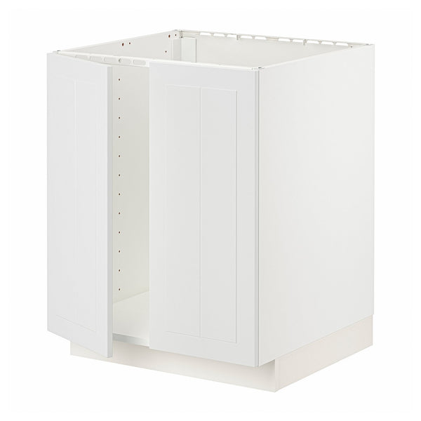 METOD base cabinet for sink + 2 doors