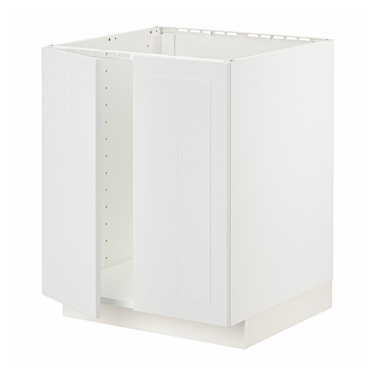 METOD base cabinet for sink + 2 doors