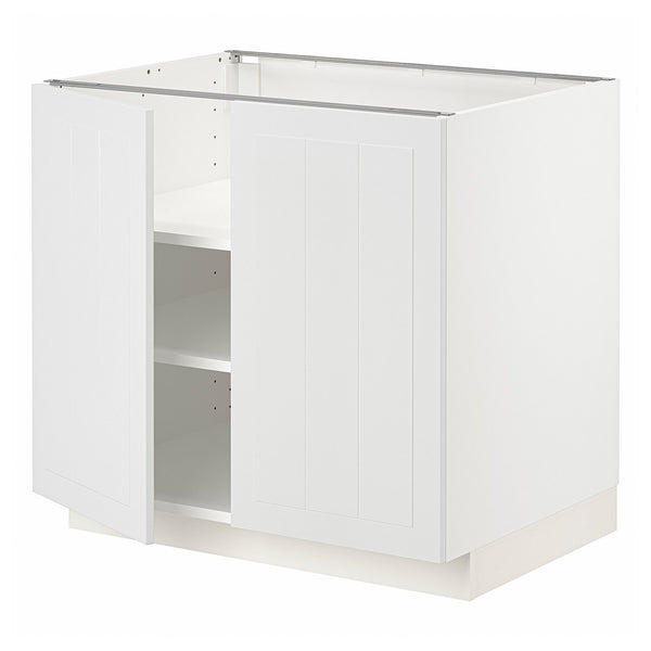 METOD base cabinet with shelves/2 doors