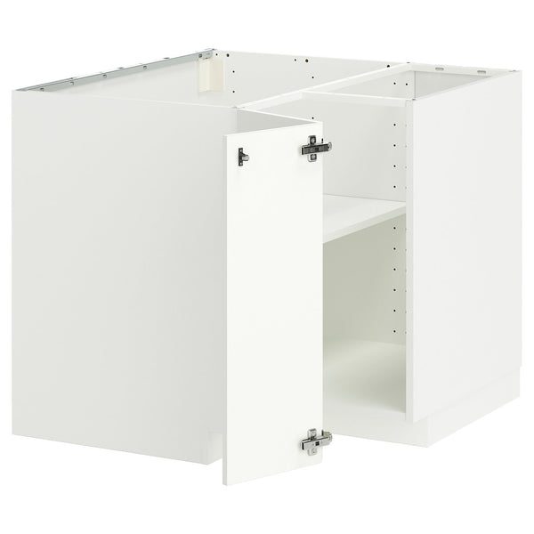 METOD corner base cabinet with shelf