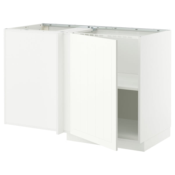 METOD corner base cabinet with shelf