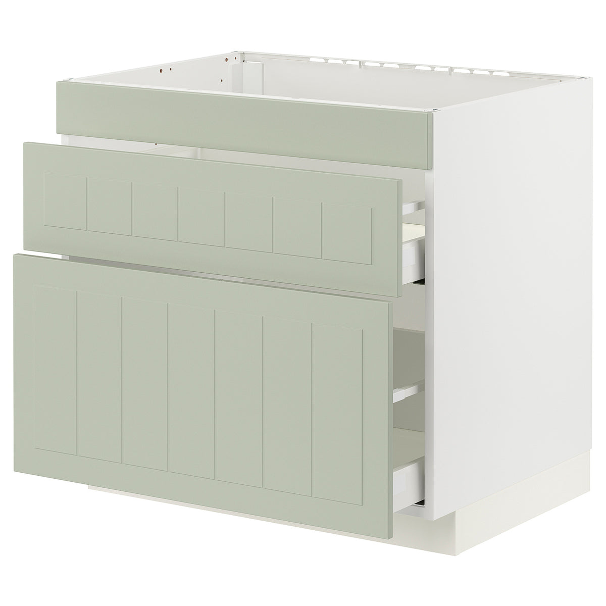 METOD / MAXIMERA base cab f hob/3 fronts/2 drawers