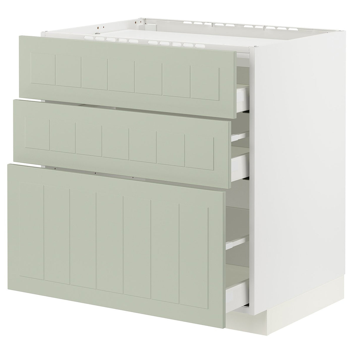METOD / MAXIMERA base cab f hob/3 fronts/3 drawers