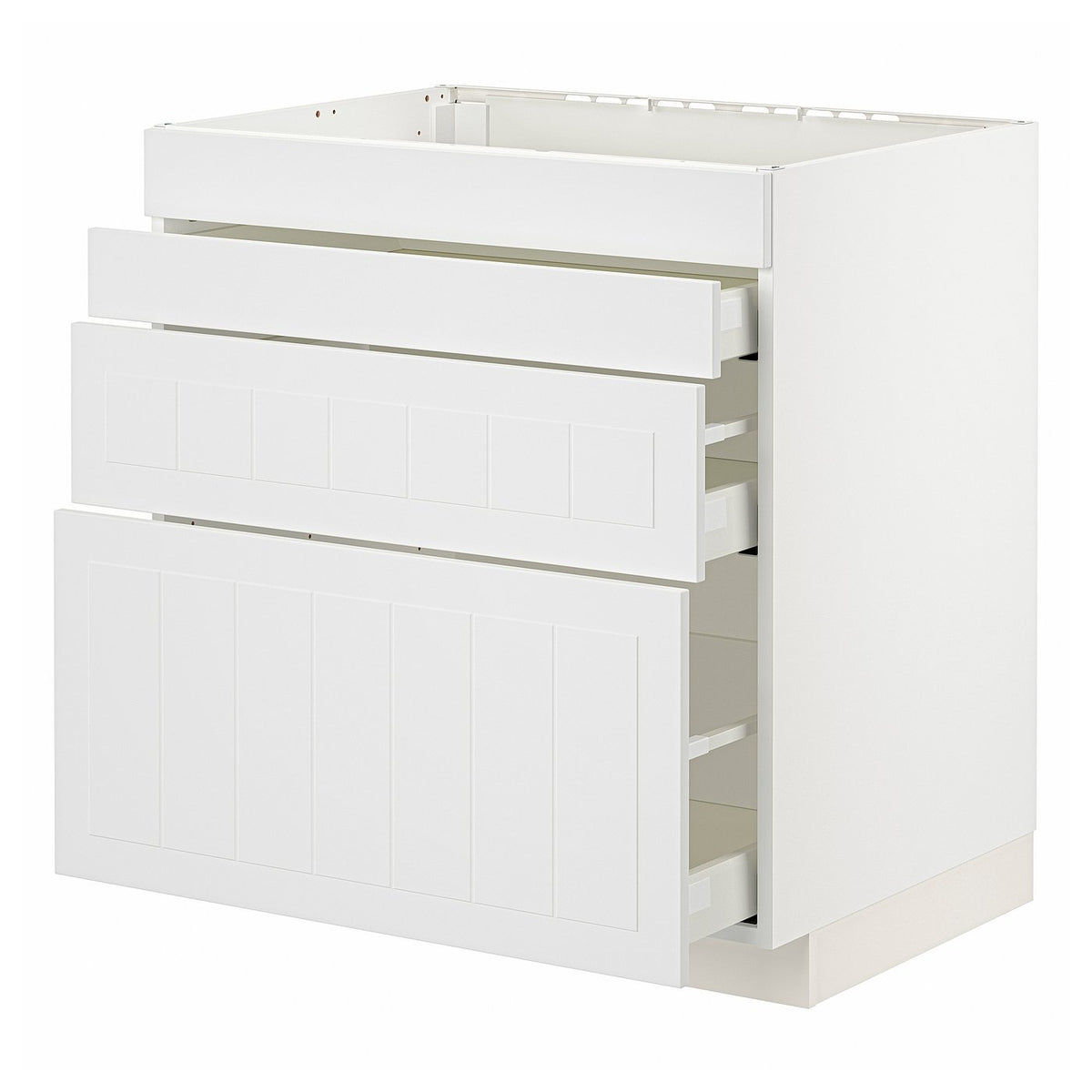METOD / MAXIMERA base cab f hob/4 fronts/3 drawers