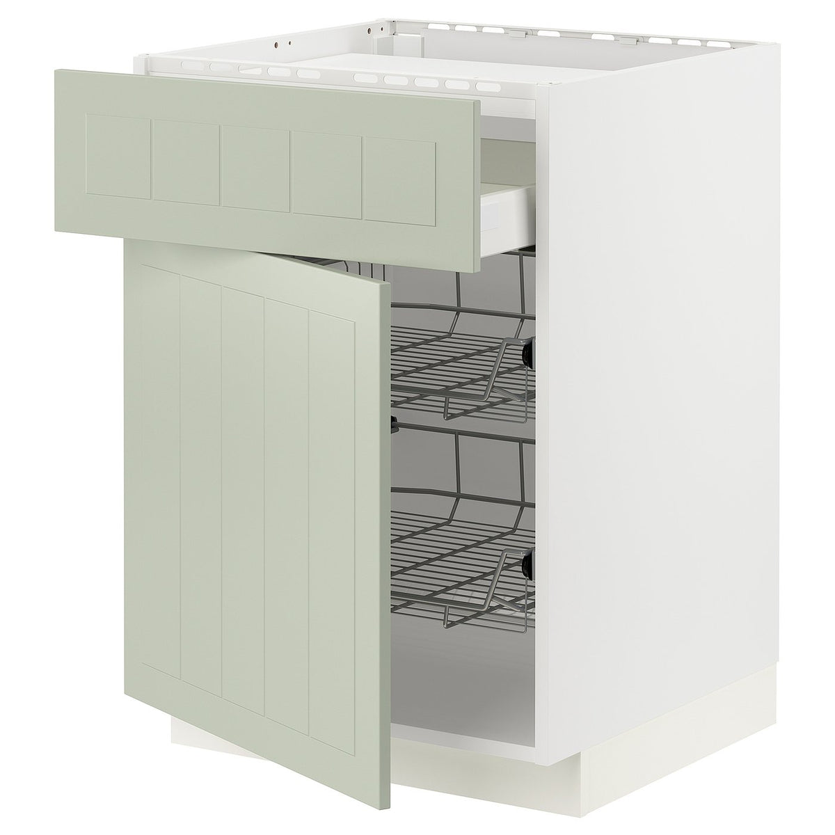 METOD / MAXIMERA base cab f hob/drawer/2 wire bskts