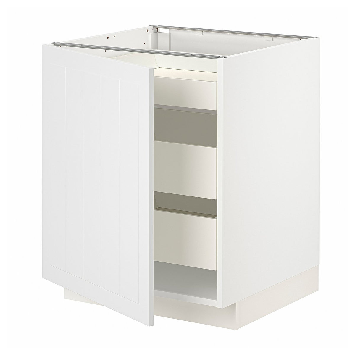 METOD / MAXIMERA base cabinet with 1 door/3 drawers
