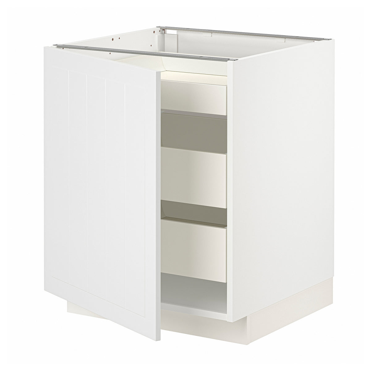 METOD / MAXIMERA base cabinet with 1 door/3 drawers