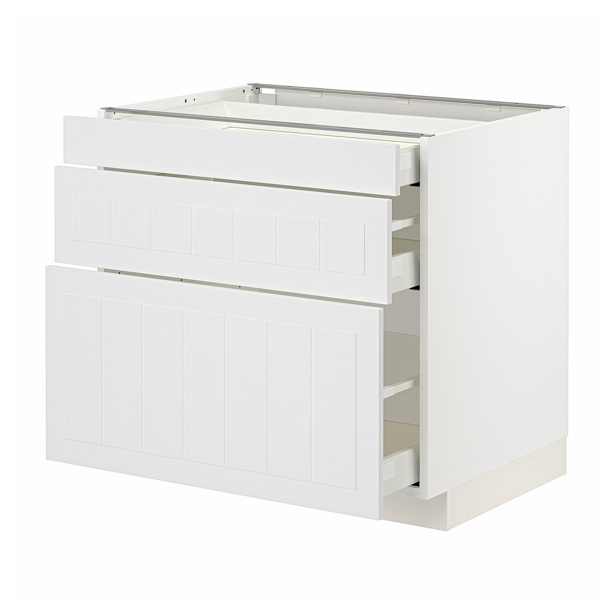 METOD / MAXIMERA base cabinet with 3 drawers