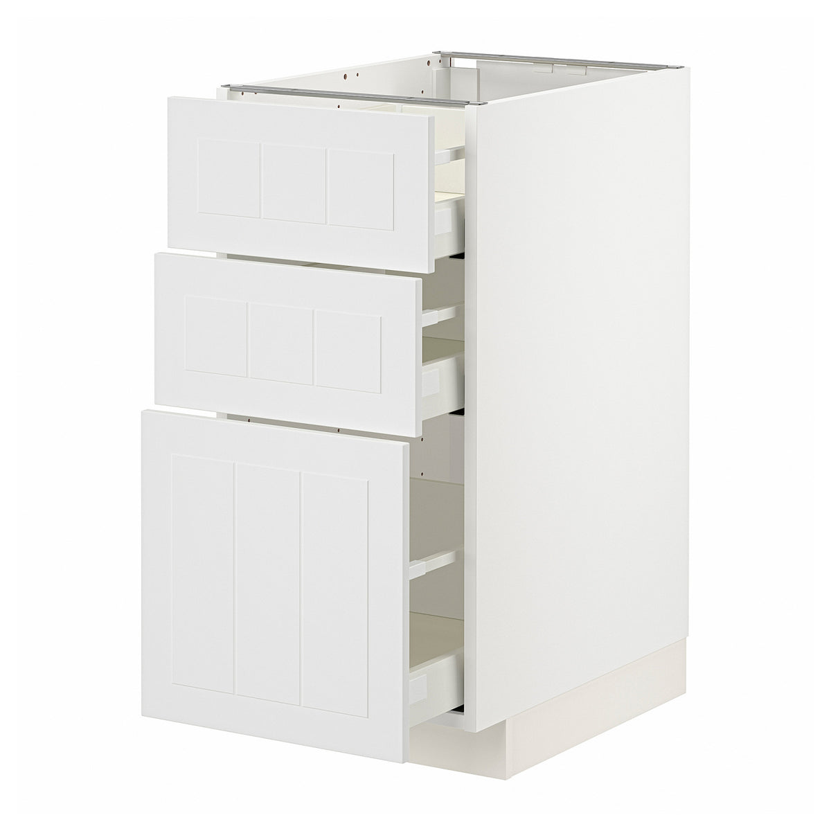 METOD / MAXIMERA base cabinet with 3 drawers