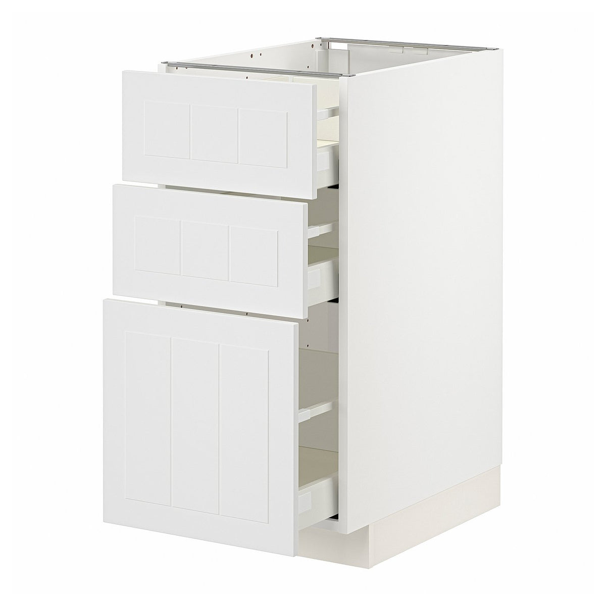 METOD / MAXIMERA base cabinet with 3 drawers
