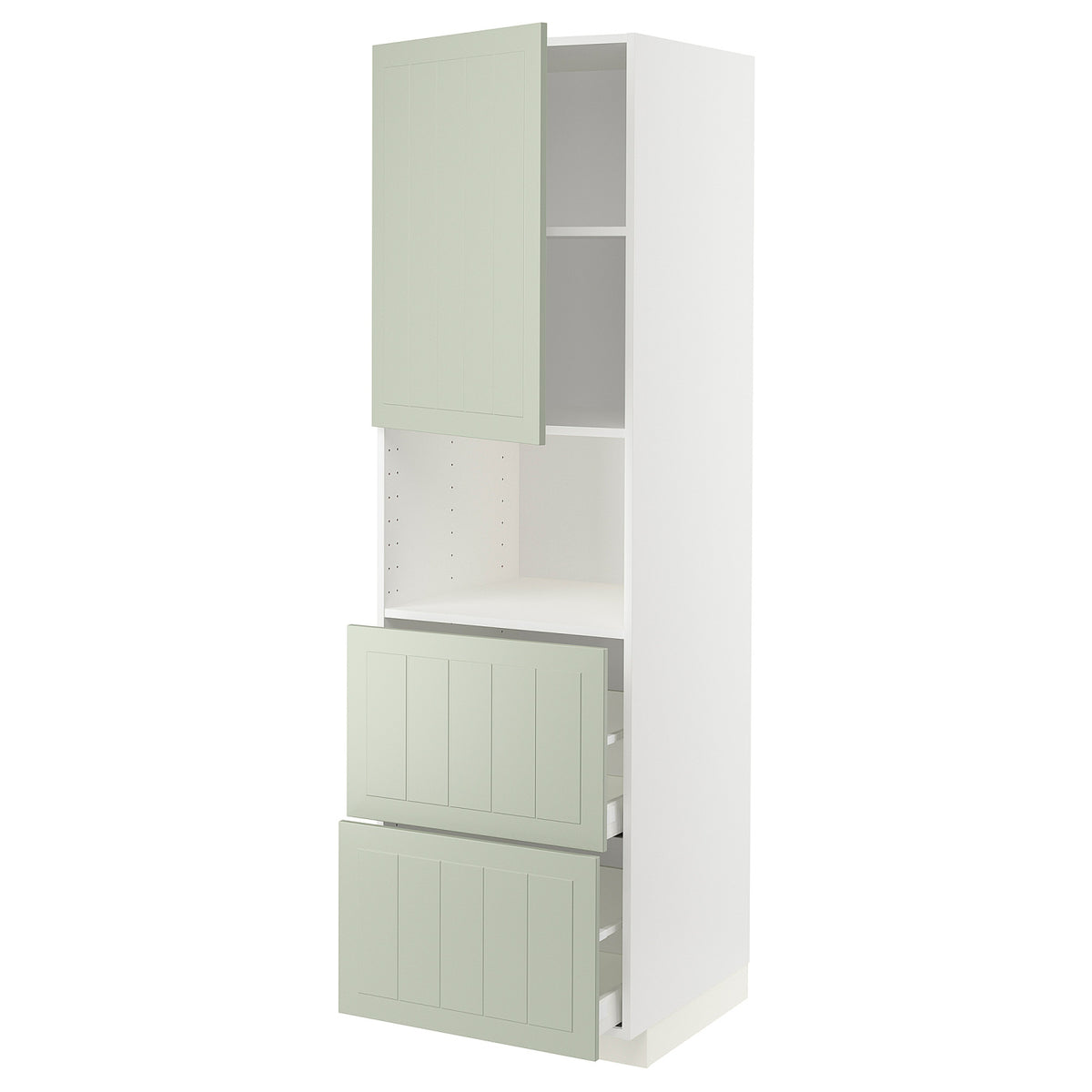 METOD / MAXIMERA hi cab f micro w door/2 drawers