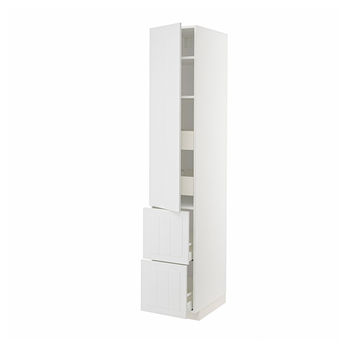 METOD / MAXIMERA hi cab w shlvs/4 drawers/dr/2 frnts