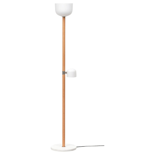 MOSSPLYM floor uplighter/reading lamp