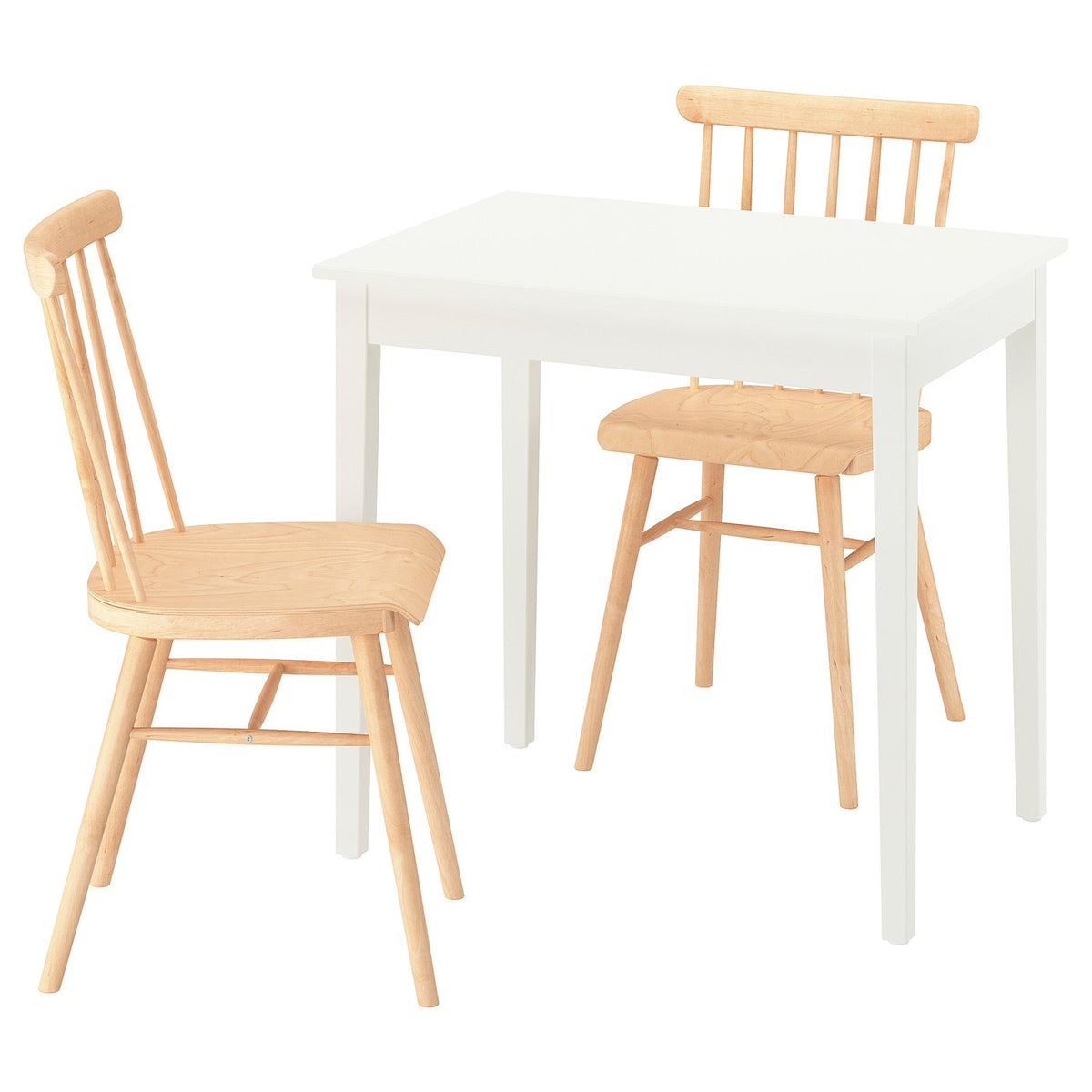 NÄSINGE / HÖGVED table and 2 chairs