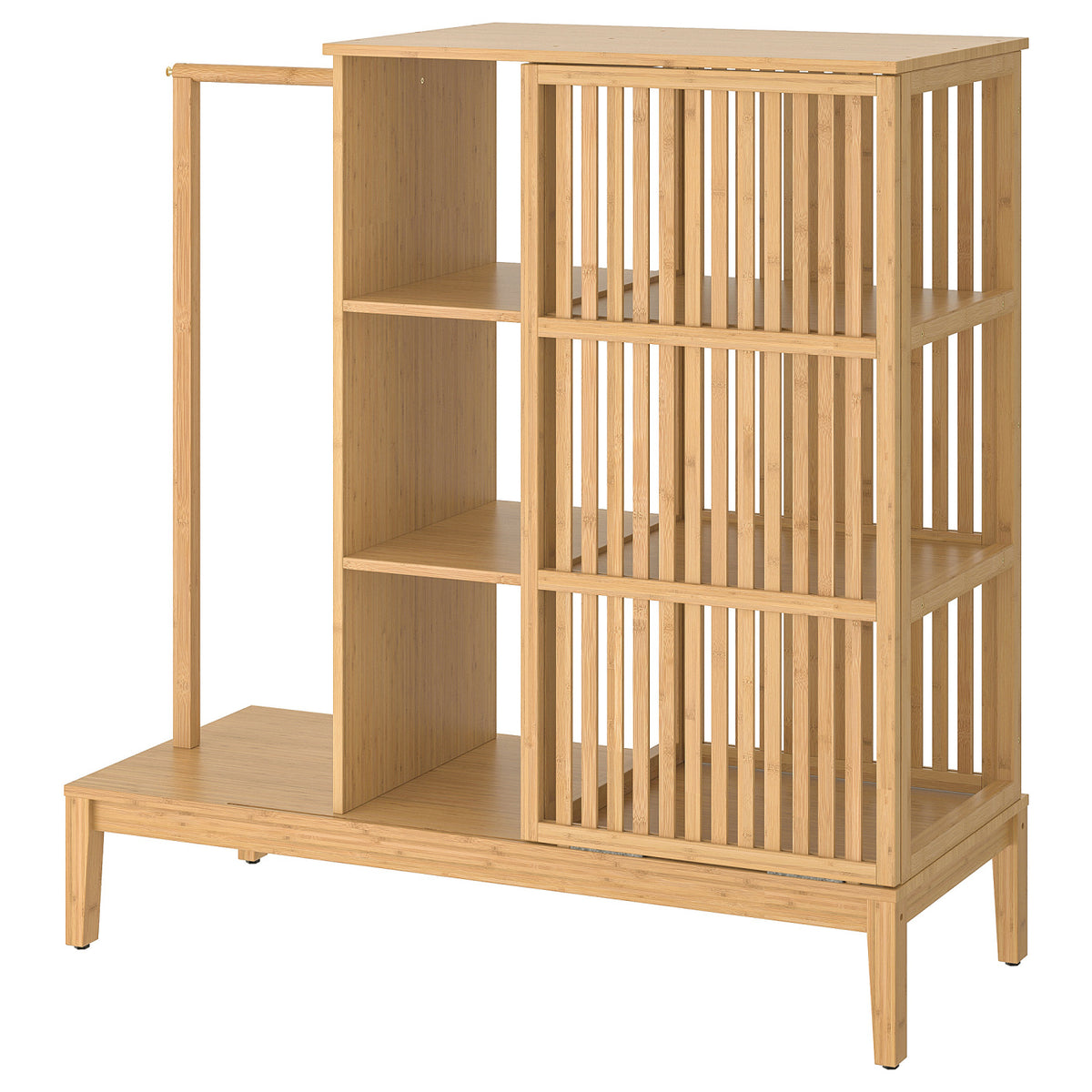 NORDKISA open wardrobe with sliding door, 120x123 cm