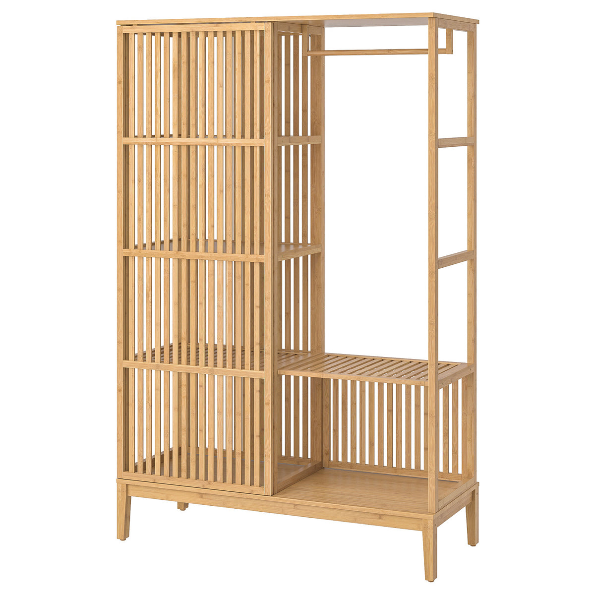 NORDKISA open wardrobe with sliding door, 120x186 cm