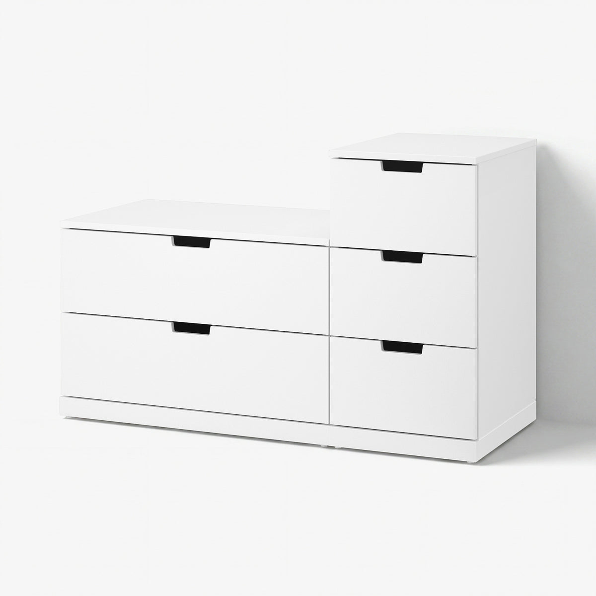 NORDLI chest of 5 drawers, 120x76 cm