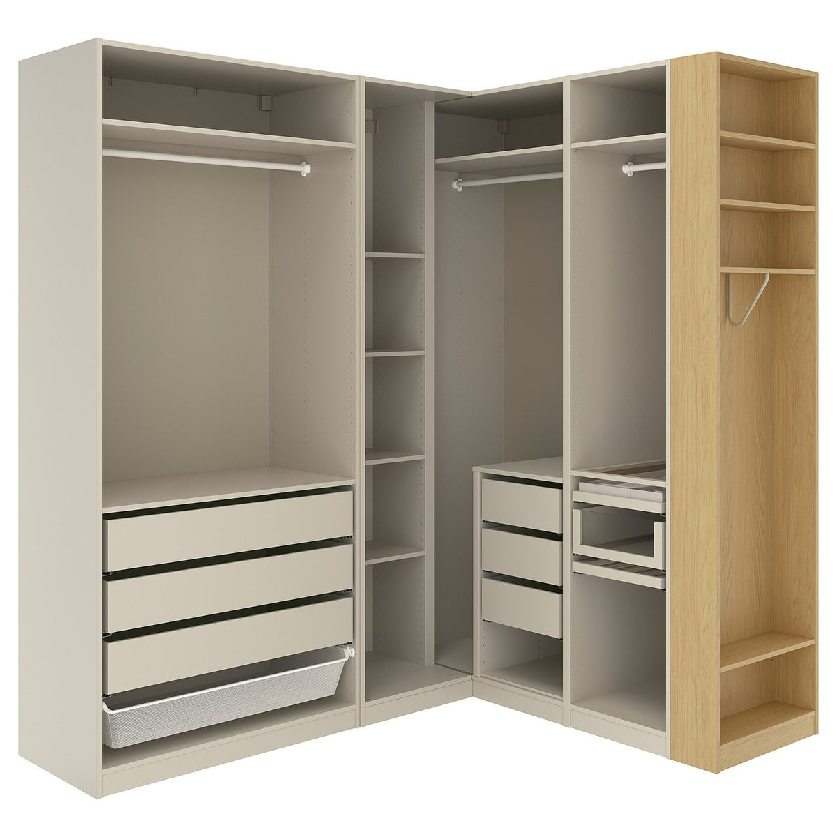 PAX corner wardrobe