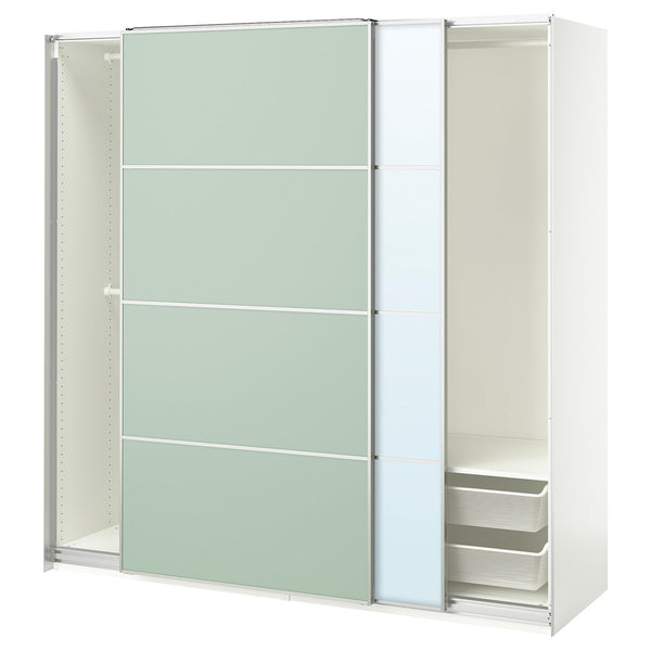 PAX / MEHAMN/AULI wardrobe with sliding doors