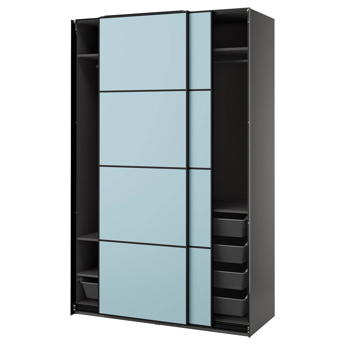 PAX / MEHAMN wardrobe with sliding doors