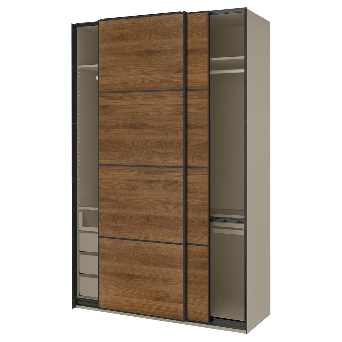 PAX / MEHAMN wardrobe with sliding doors, 150x66x236 cm