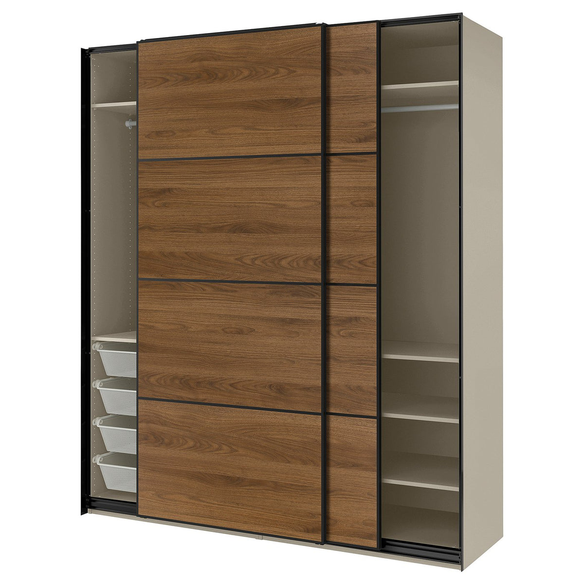 PAX / MEHAMN wardrobe with sliding doors