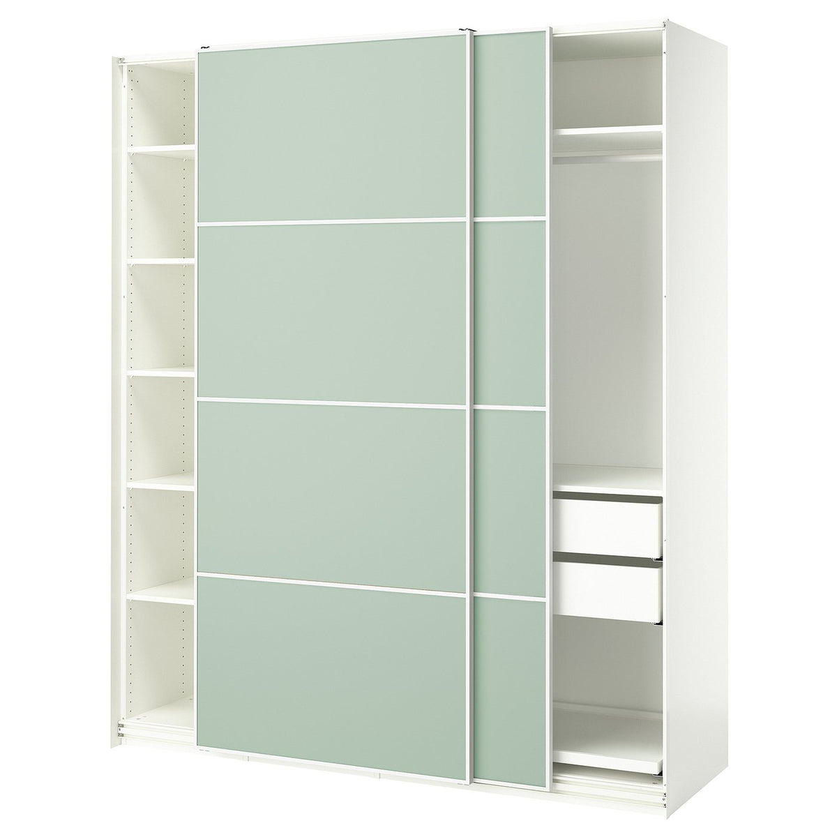 PAX / MEHAMN wardrobe with sliding doors
