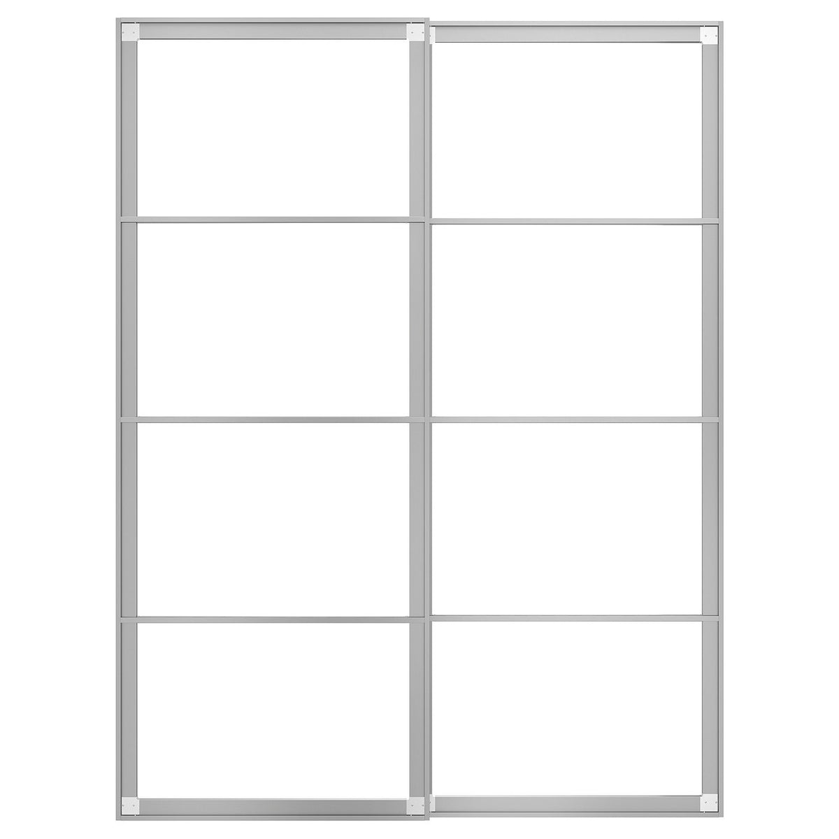 PAX Pair of sliding door frames w rail