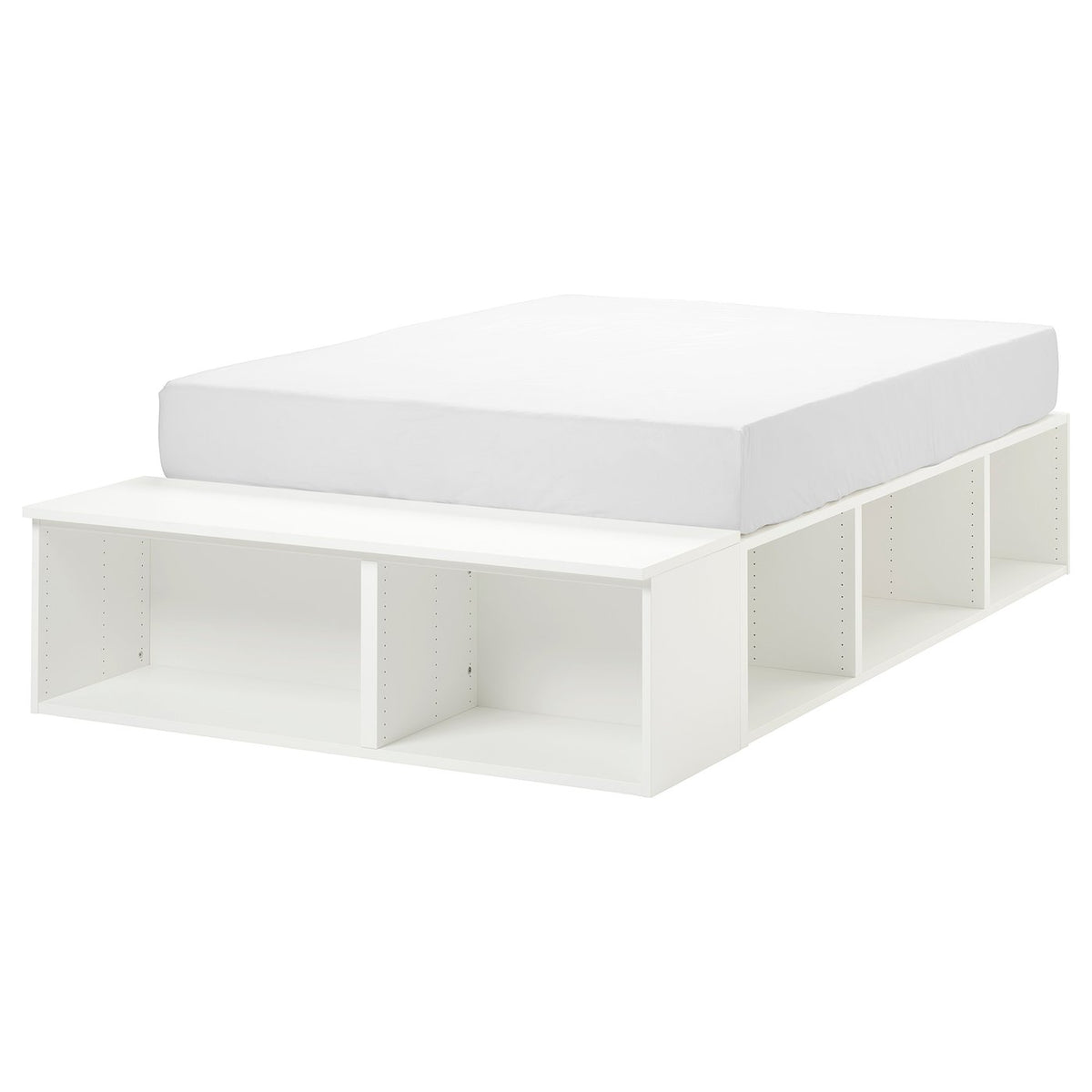 PLATSA bed frame with storage