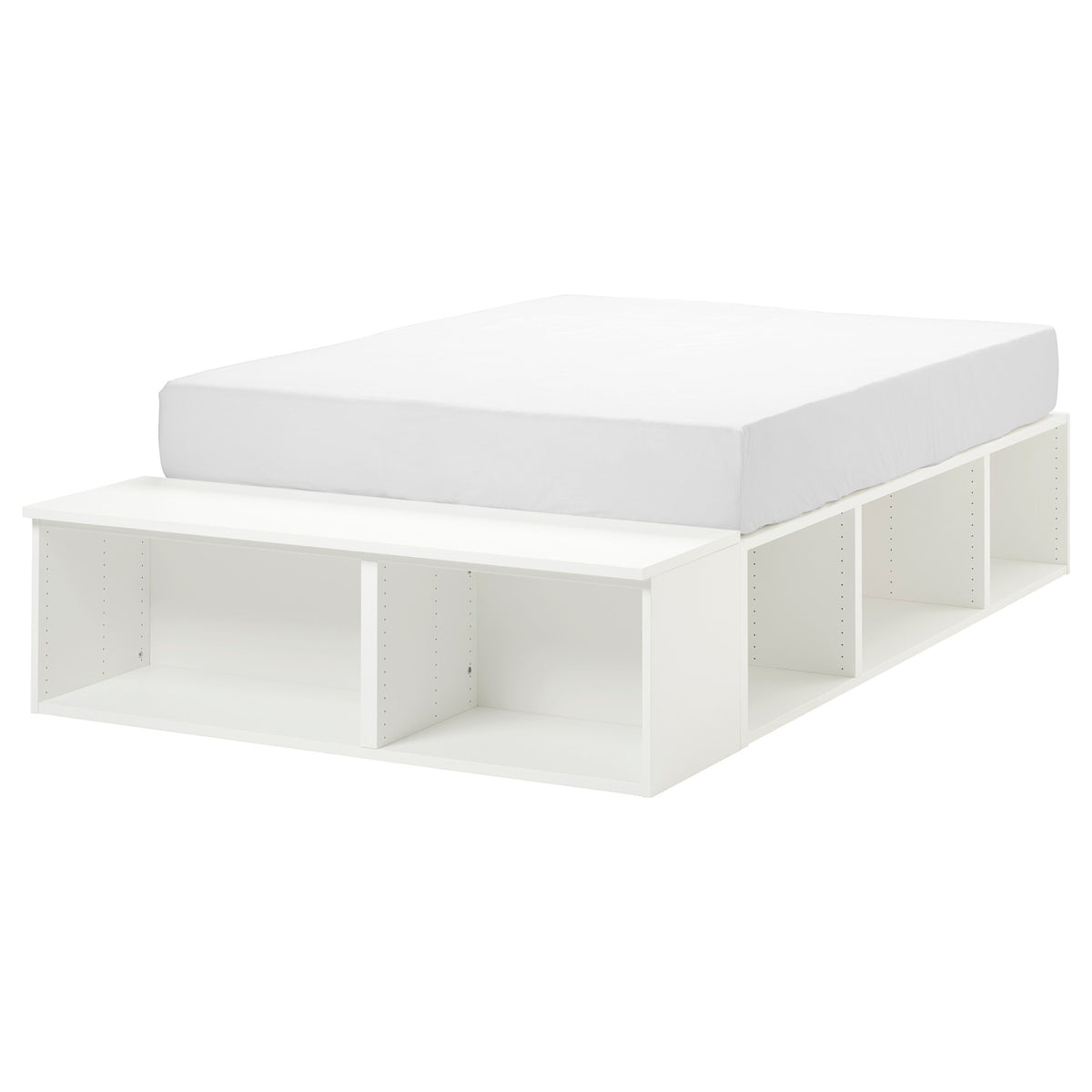 PLATSA bed frame with storage