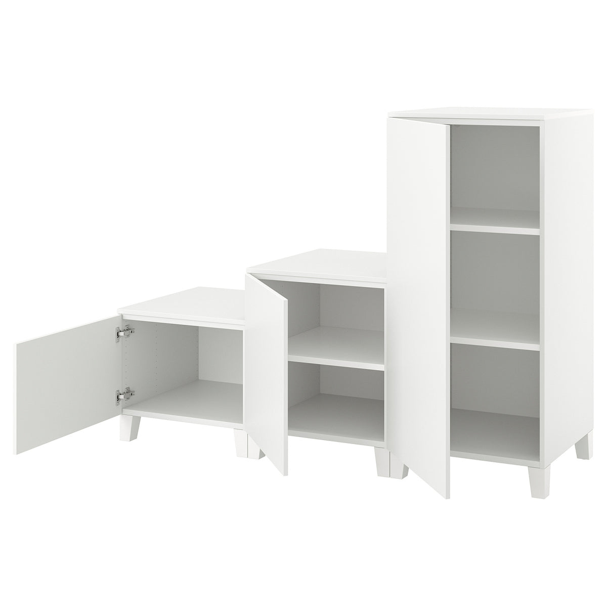 PLATSA wardrobe with 3 doors, 180x57x133 cm