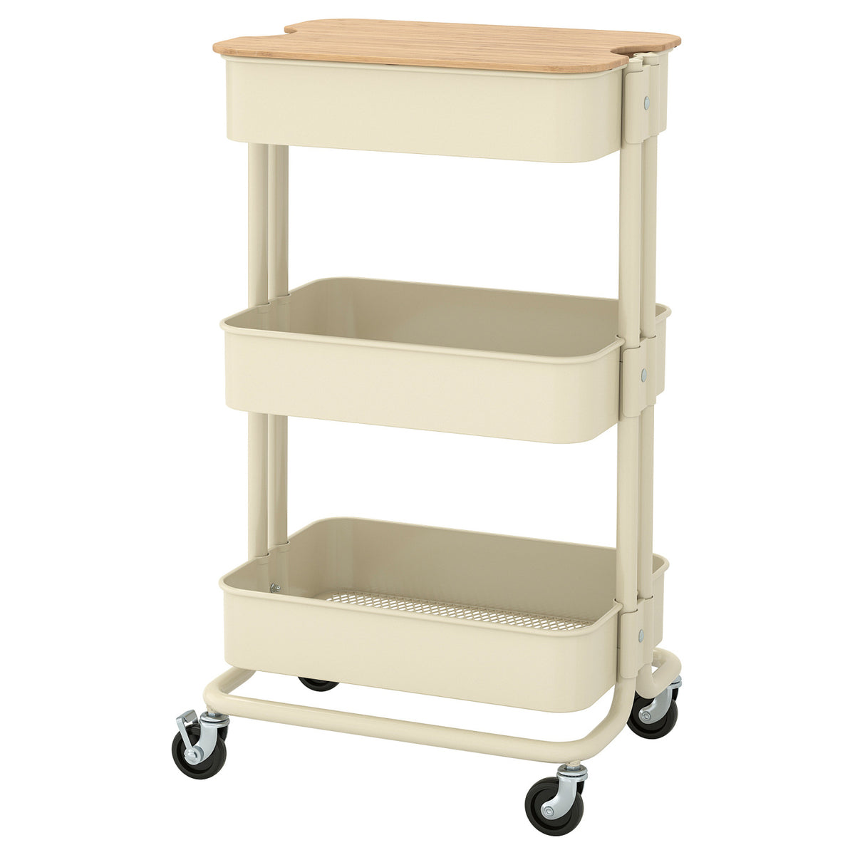 RÅSKOG / NORRÅVA trolley with lid, 35x45x77 cm
