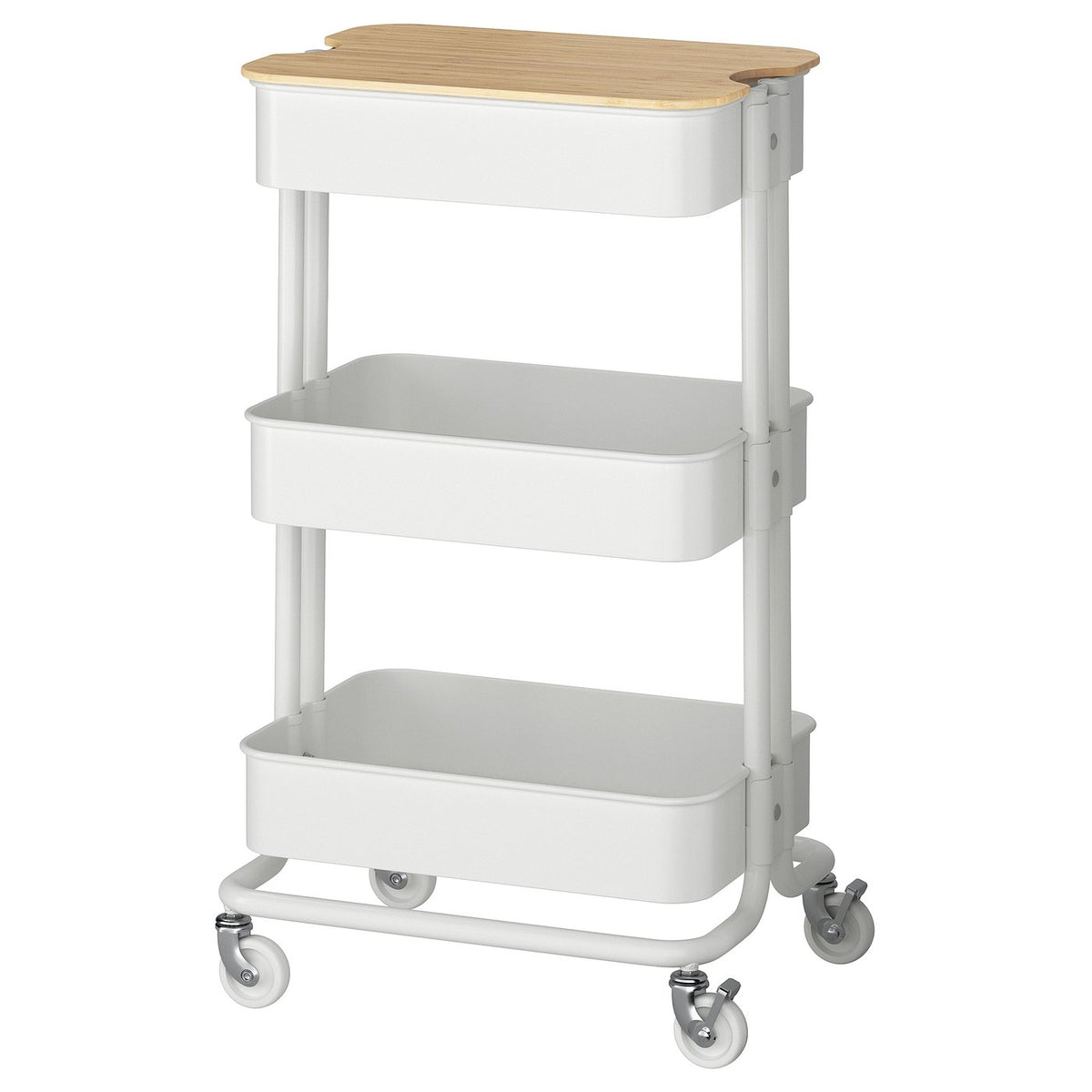 RÅSKOG / NORRÅVA trolley with lid