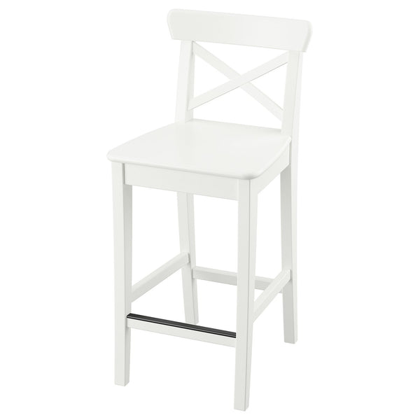 ROSENTORP bar stool with backrest