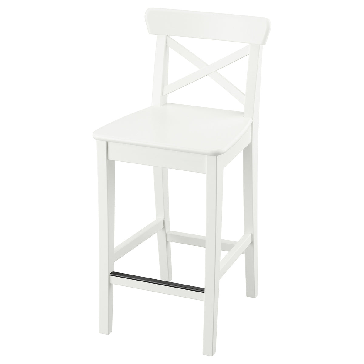 ROSENTORP Bar stool with backrest