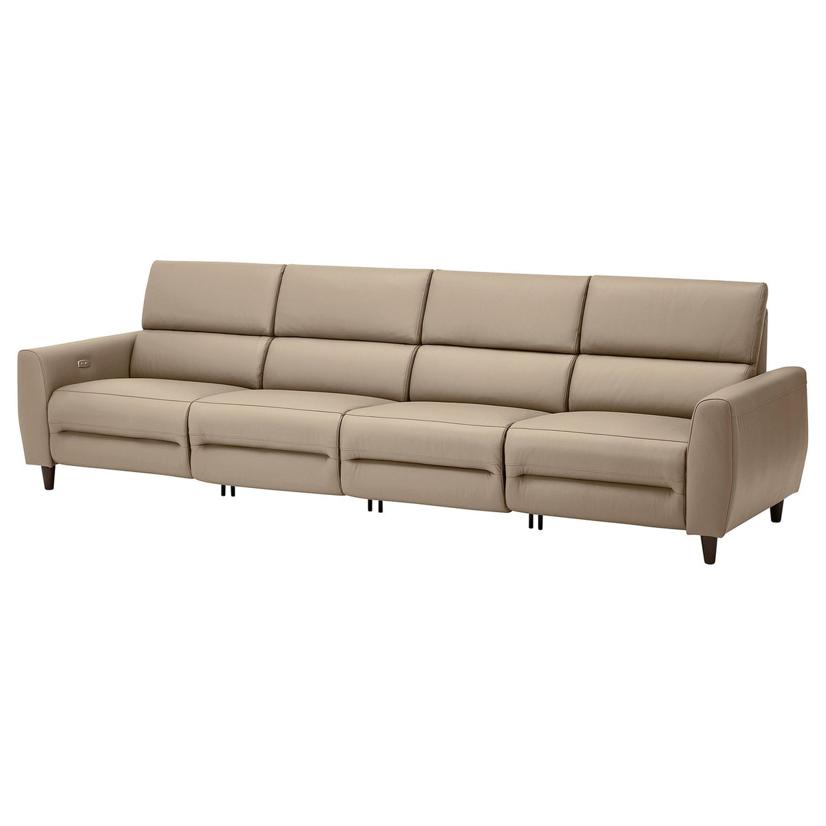 RULLERUM 4-seat sofa w 2 electric recliners
