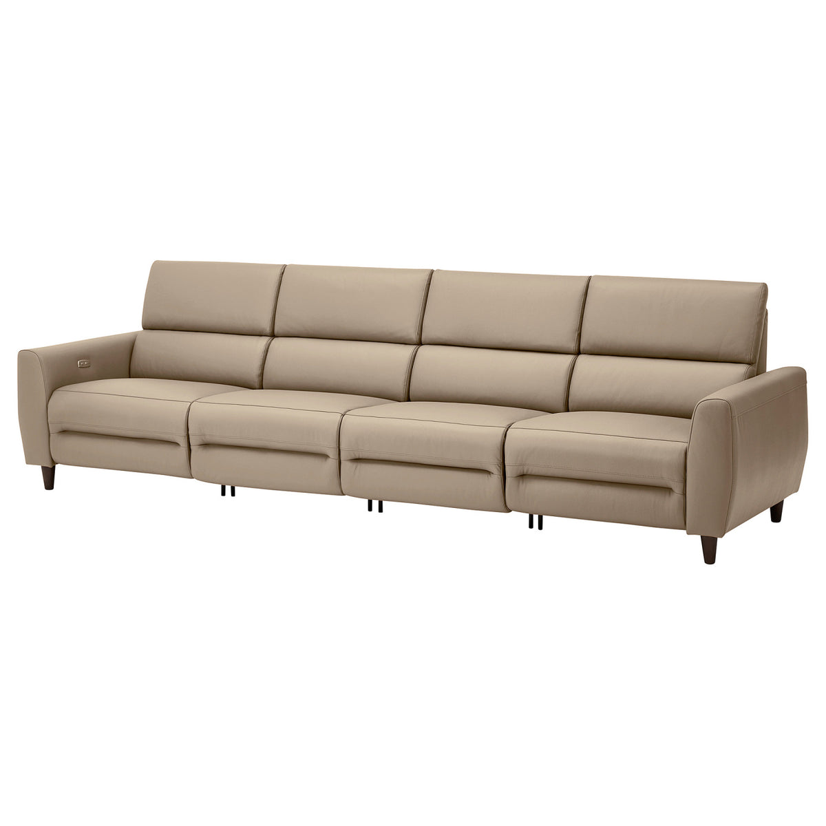 RULLERUM 4-seat sofa w 2 electric recliners