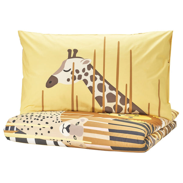 SANDLÖPARE duvet cover and pillowcase