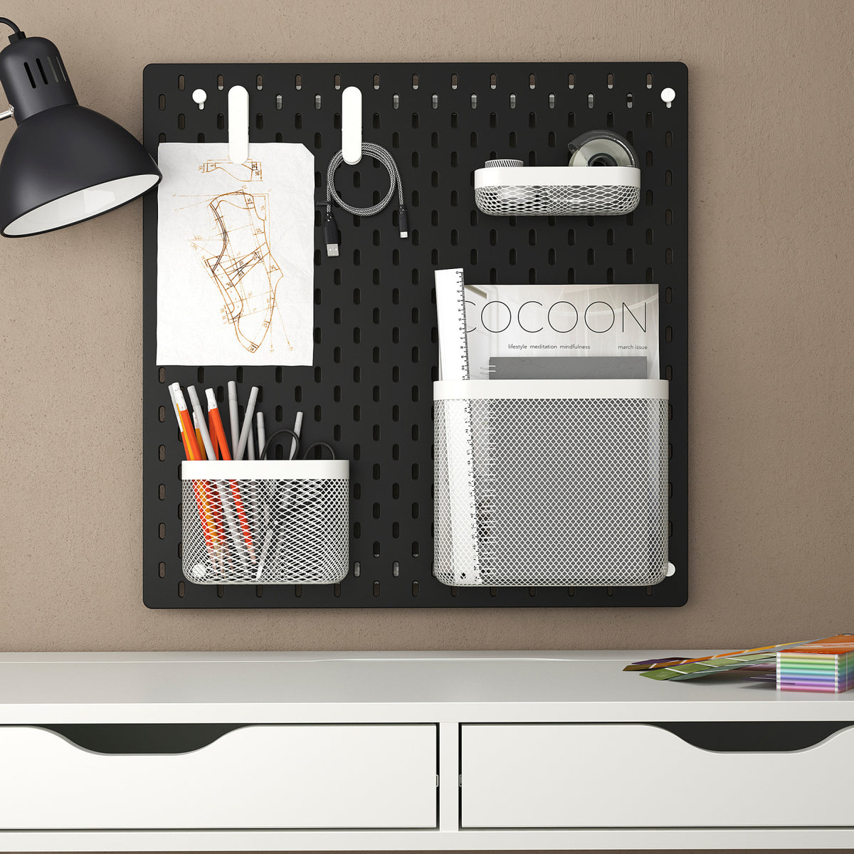 SKÅDIS pegboard combination