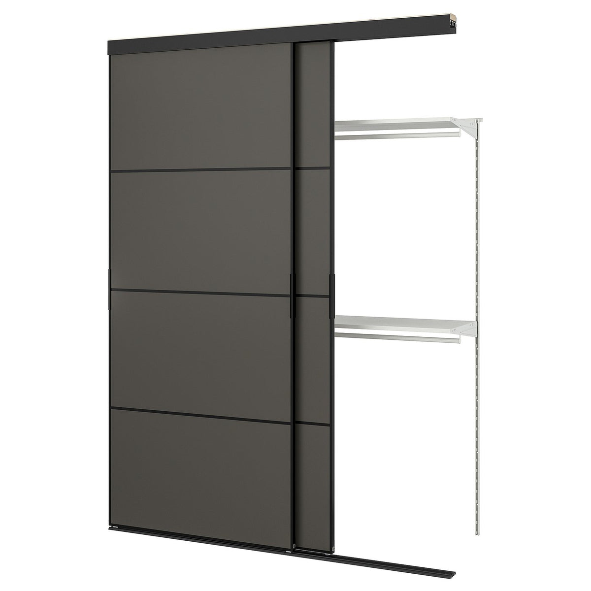 SKYTTA / BOAXEL reach-in wardrobe with sliding door