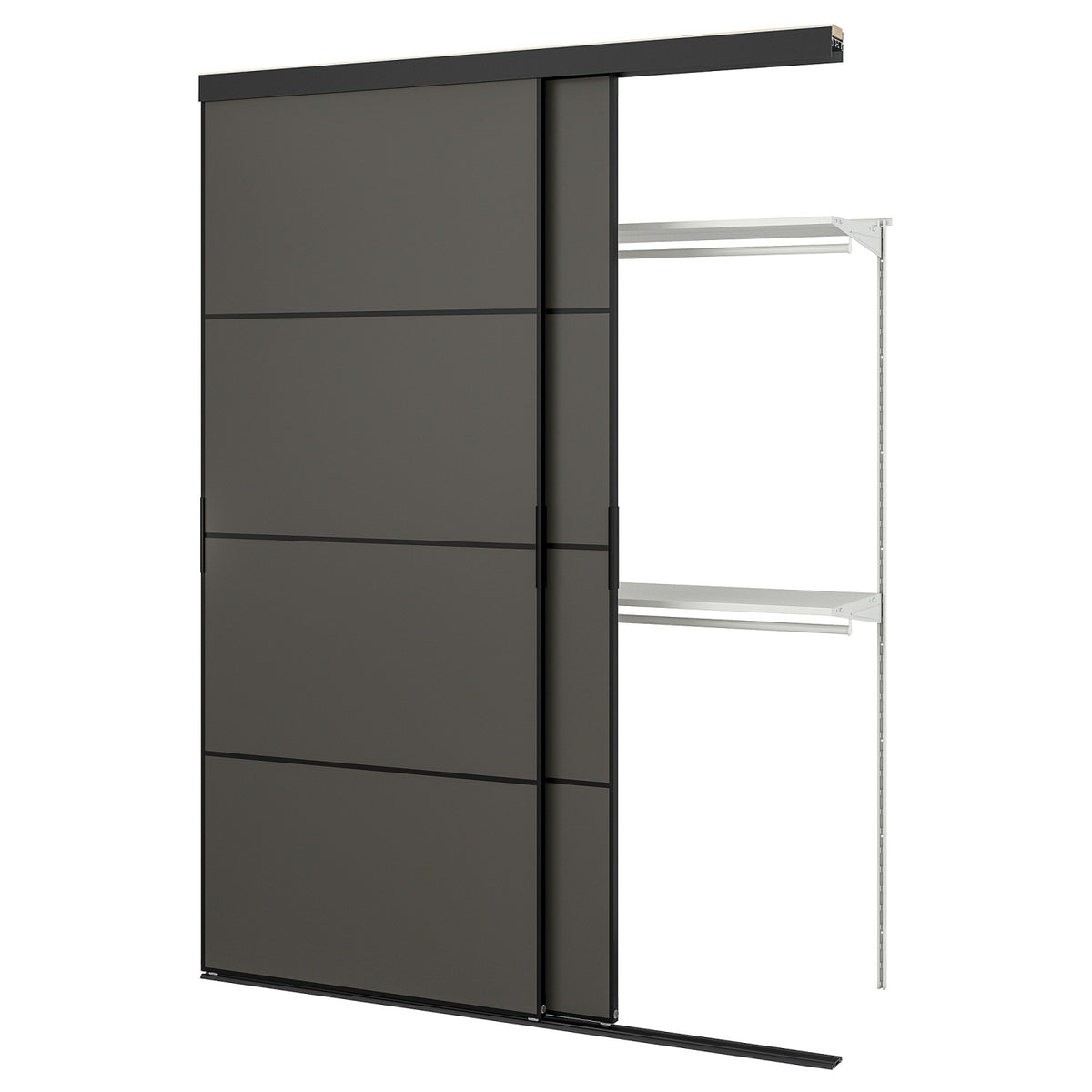 SKYTTA / BOAXEL reach-in wardrobe with sliding door, 177x65x240 cm