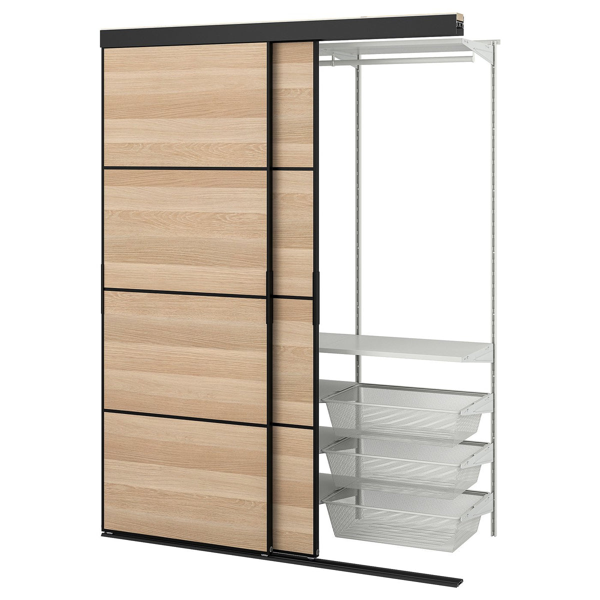 SKYTTA / BOAXEL reach-in wardrobe with sliding door