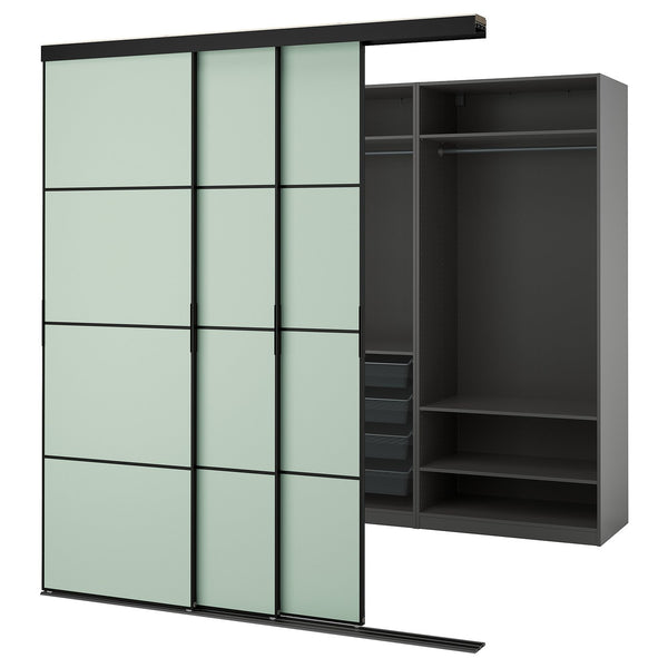 SKYTTA / PAX Walk-in wardrobe with sliding doors