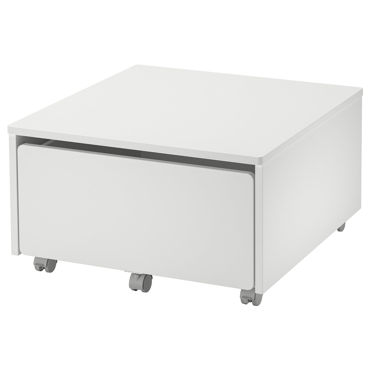 SLÄKT storage box with castors