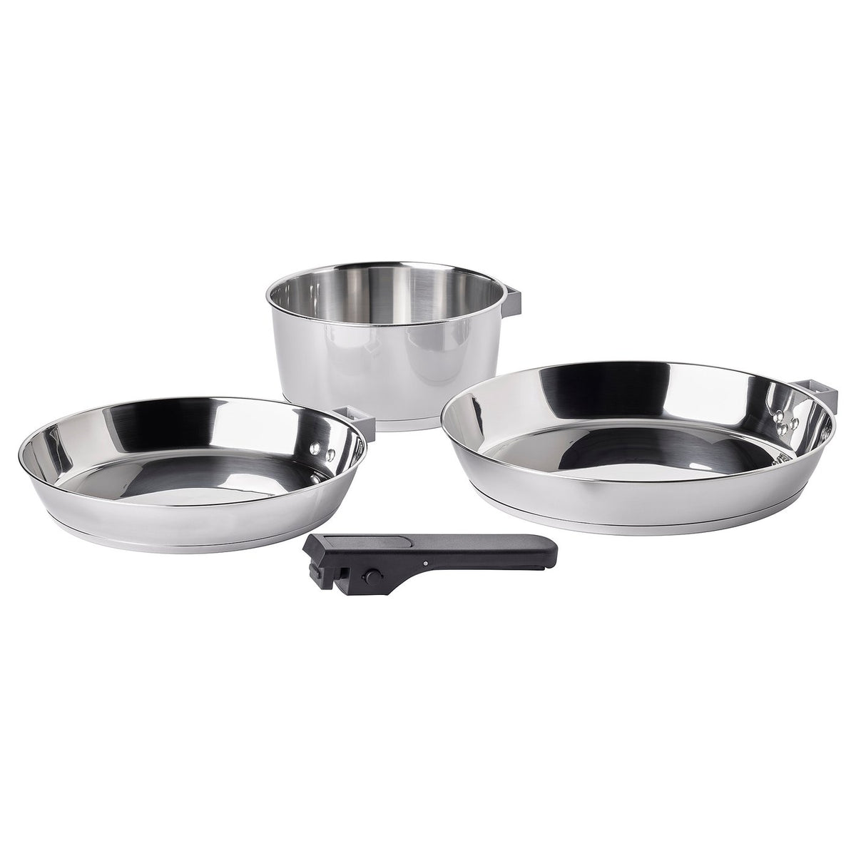 SLÄTROCKA Cookware kit with detachable handle