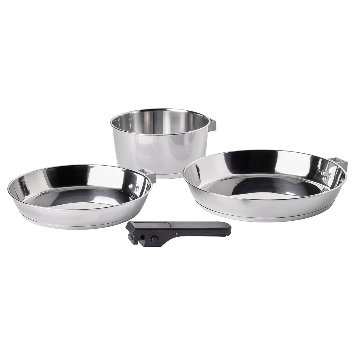 SLÄTROCKA Cookware kit with detachable handle
