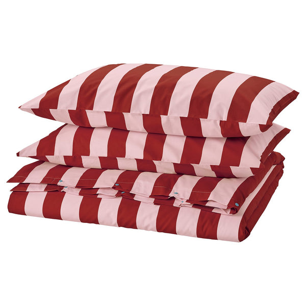 SLÅNHÖSTMAL duvet cover and 2 pillowcases
