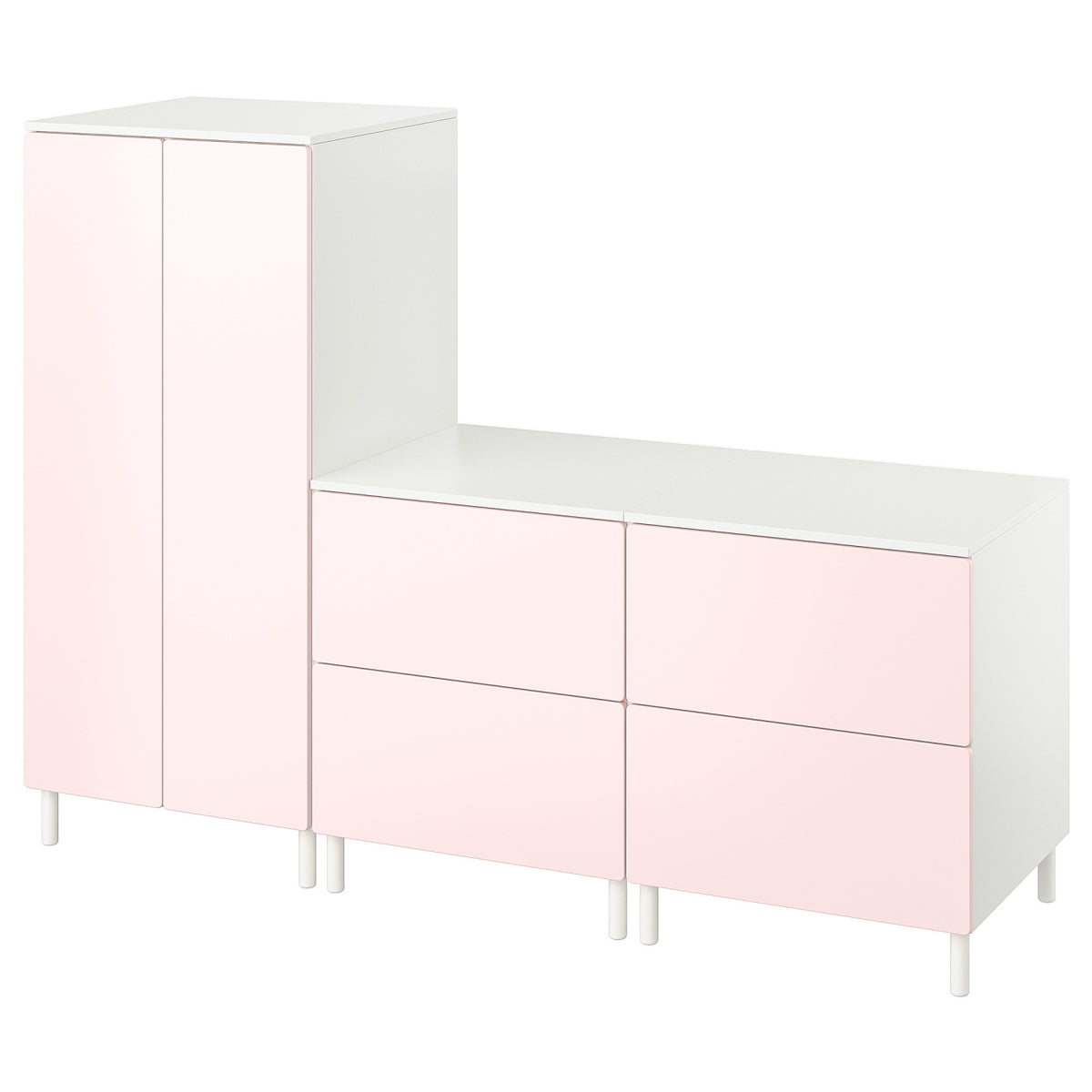 SMÅSTAD / PLATSA wardrobe, 180x57x133 cm