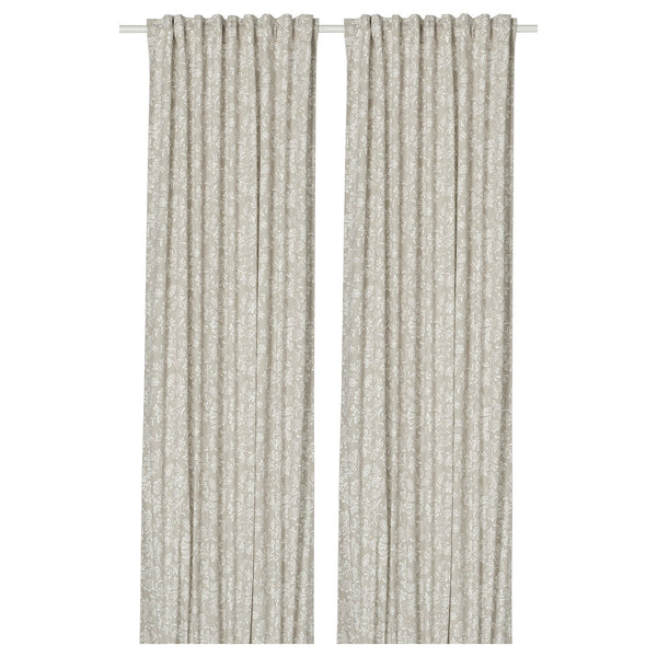 SNÖRUTA curtains, 1 pair