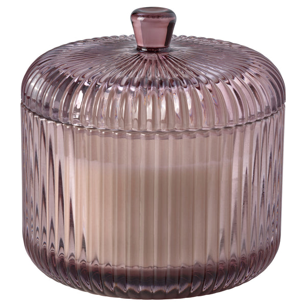 SNÖSISKA scented candle/glass w lid/2 wicks, 20 hr